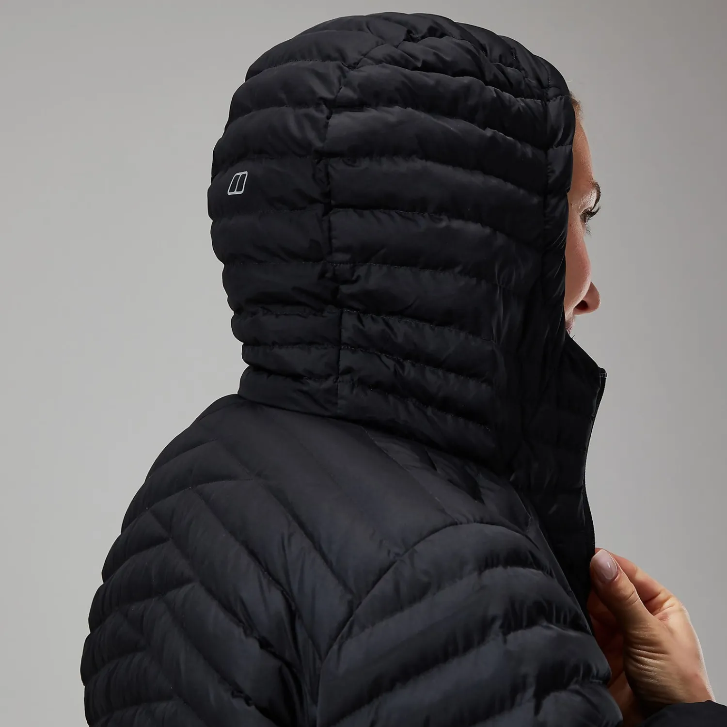 Berghaus Women's Nula Micro Jacket Long - Black Hot
