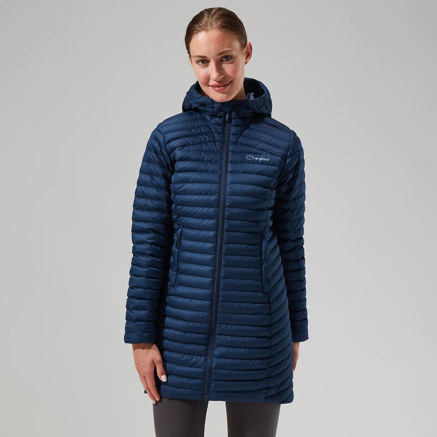 Berghaus Women's Nula Micro Jacket Long - Dark Blue Sale