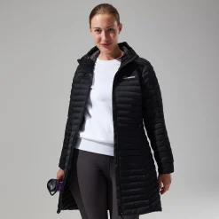 Berghaus Women's Nula Micro Jacket Long - Black Hot