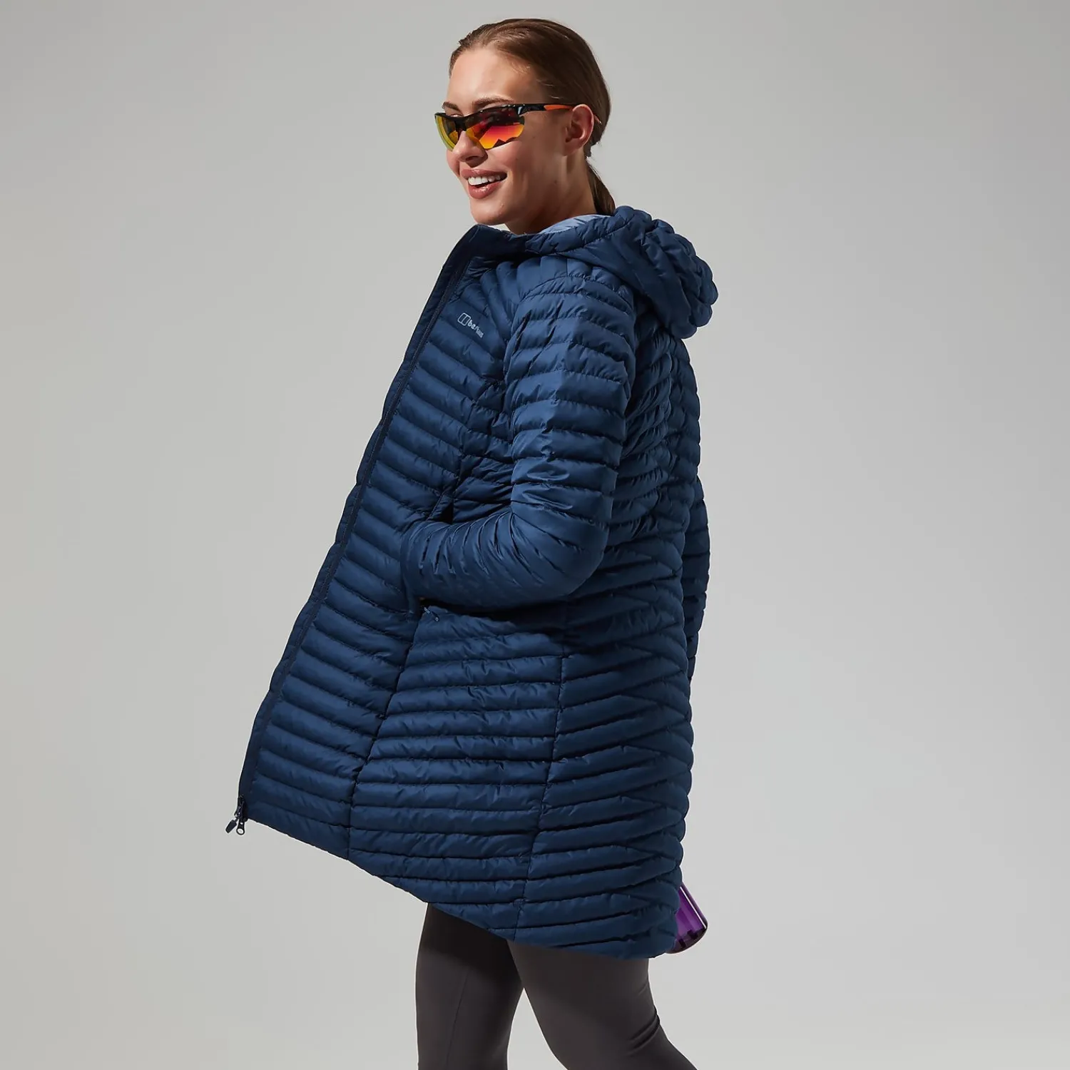 Berghaus Women's Nula Micro Jacket Long - Dark Blue Sale