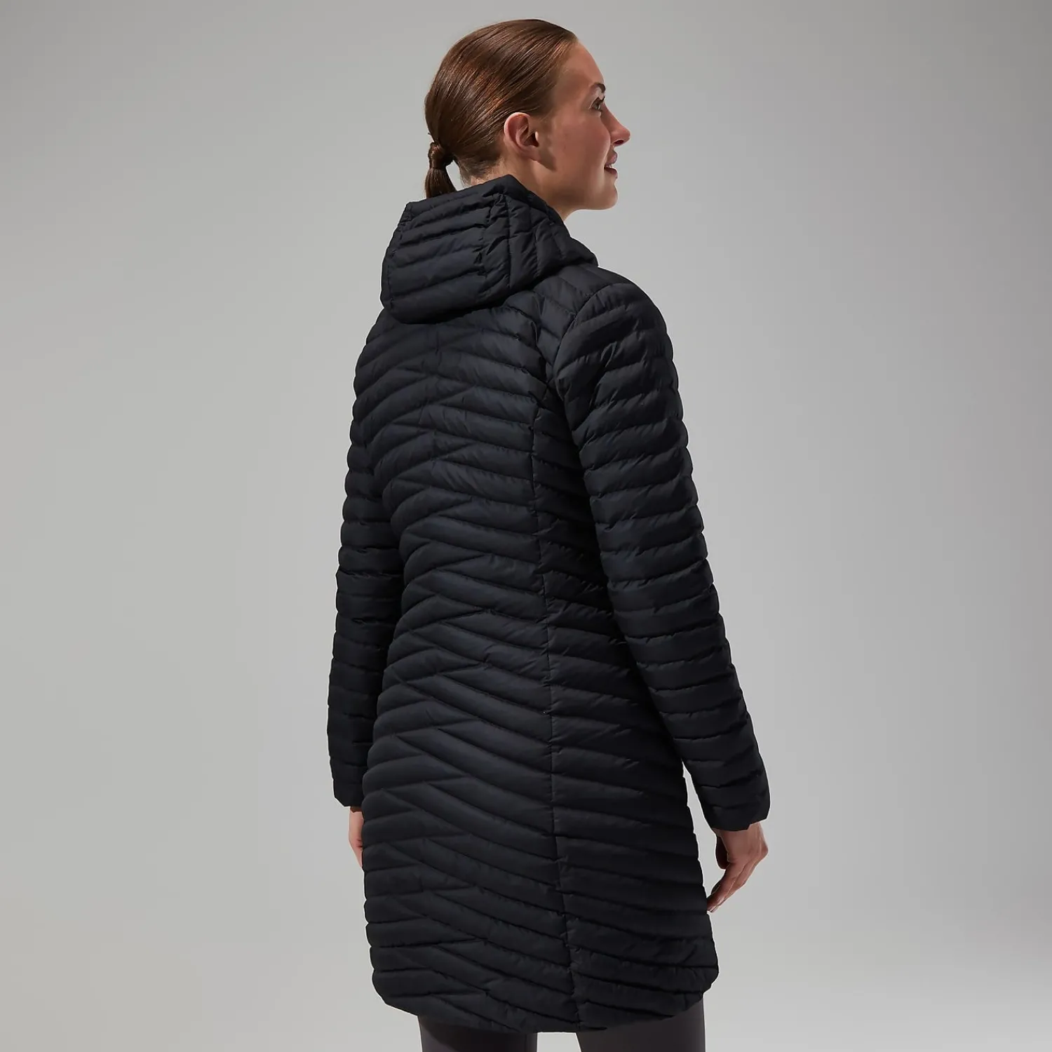 Berghaus Women's Nula Micro Jacket Long - Black Hot