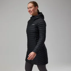 Berghaus Women's Nula Micro Jacket Long - Black Hot