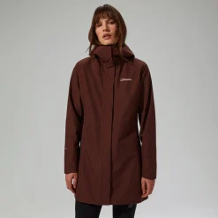 Berghaus Women's Omeara Long Waterproof Jacket - Brown Fashion