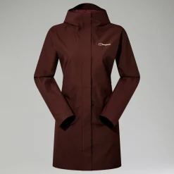 Berghaus Women's Omeara Long Waterproof Jacket - Brown Fashion