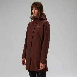 Berghaus Women's Omeara Long Waterproof Jacket - Brown Fashion