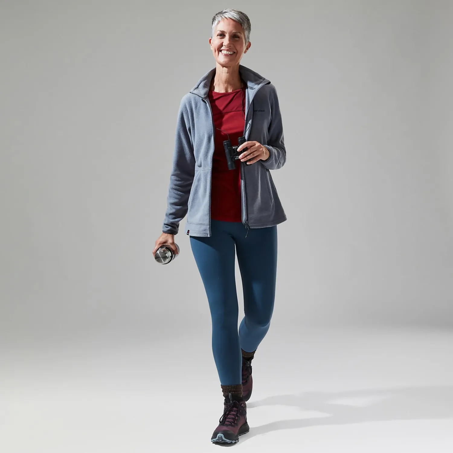 Berghaus Women's Prism 2.0 Micro Full Zip InterActive - Grey New