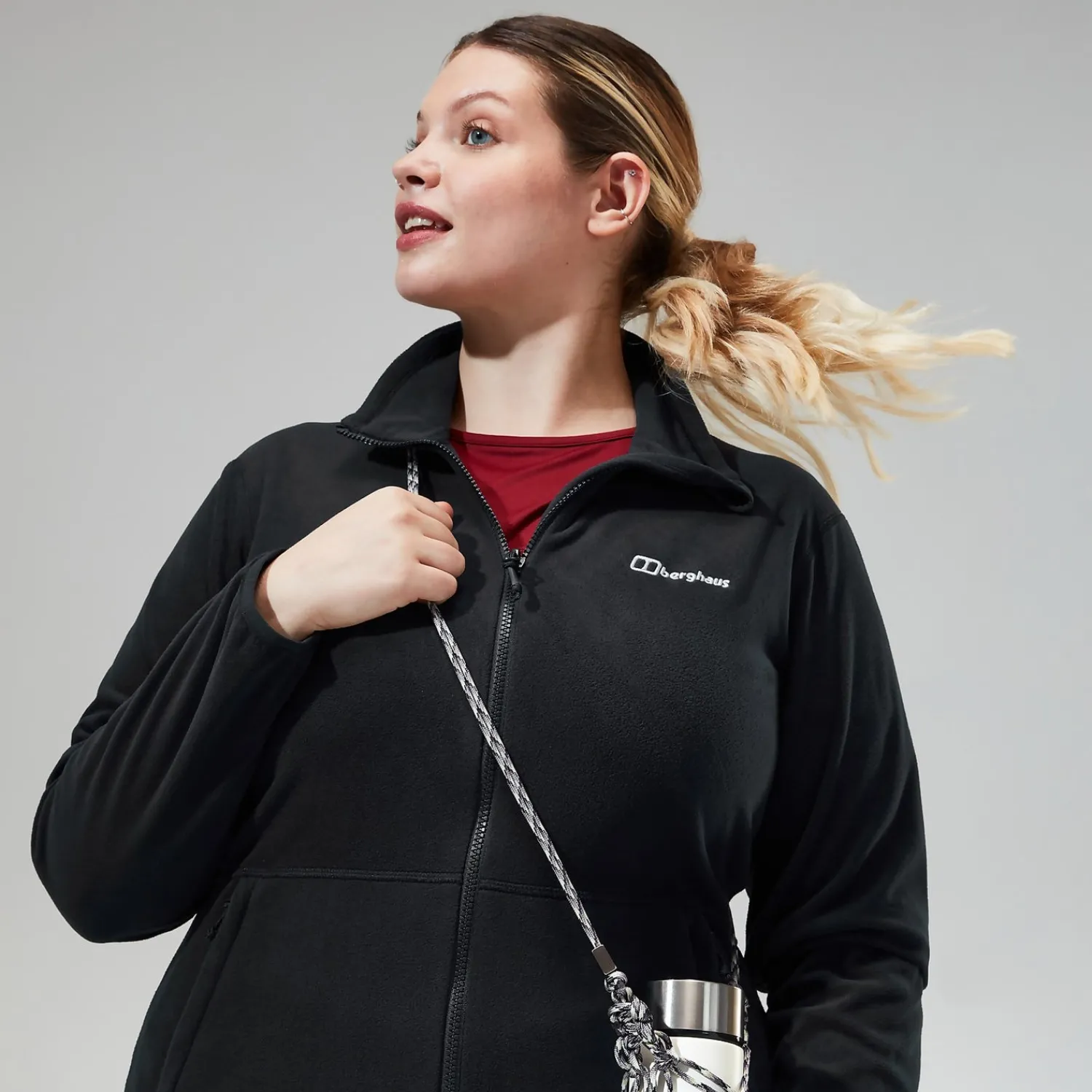 Berghaus Women's Prism 2.0 Micro Full Zip InterActive - Black Hot