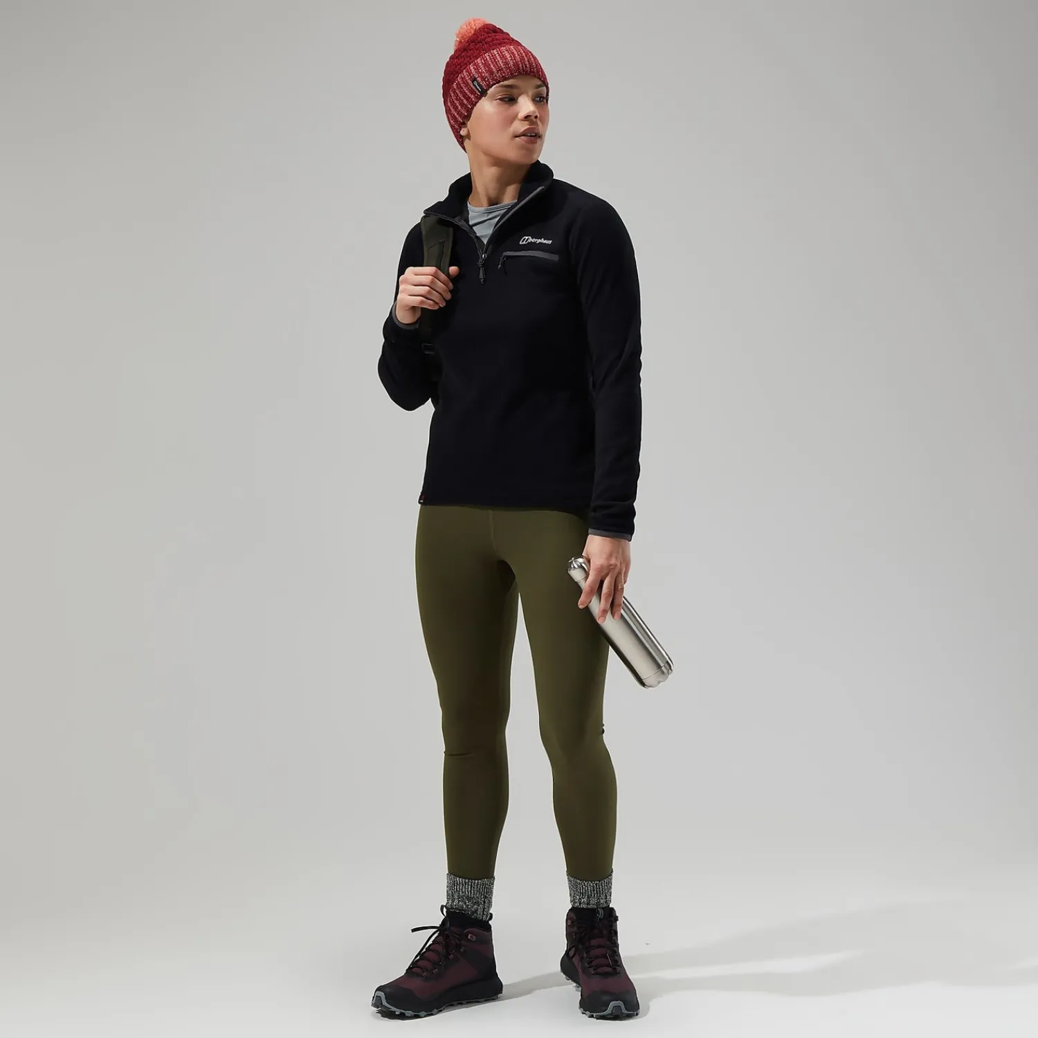 Berghaus Women's Prism 2.0 Micro Half Zip - Black/Black Clearance