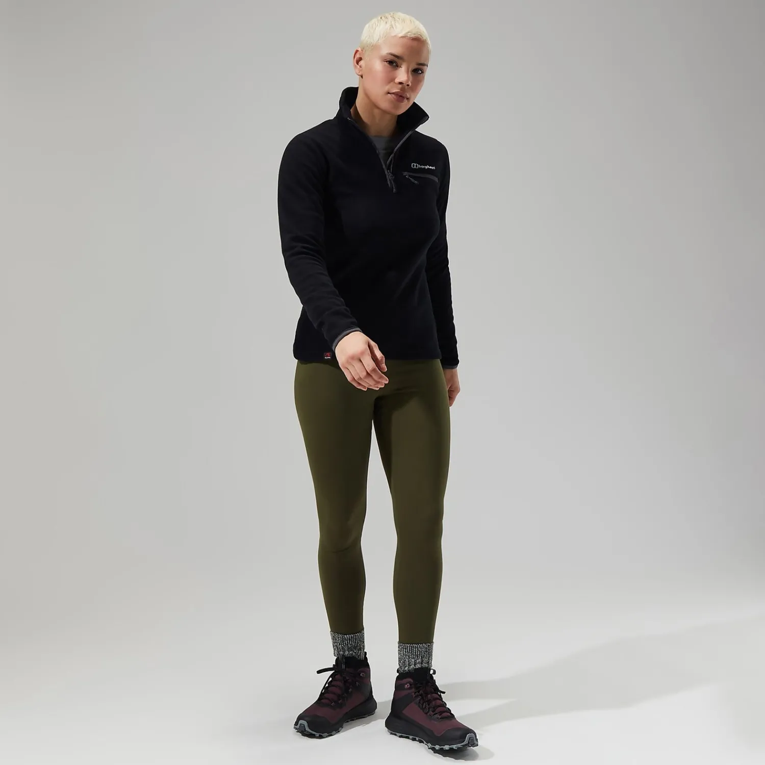 Berghaus Women's Prism 2.0 Micro Half Zip - Black/Black Clearance