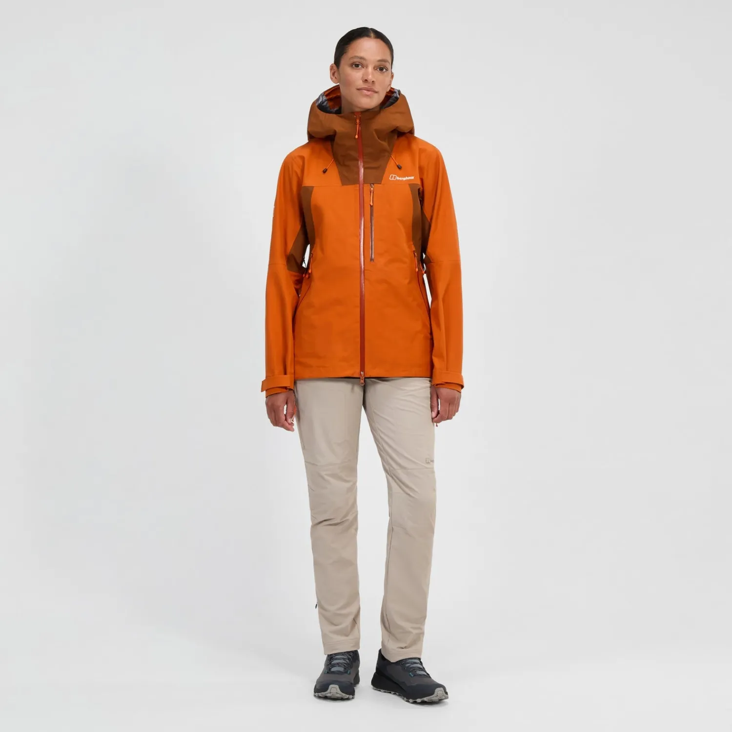 Berghaus Women's Ridge-Seeker Waterproof Jacket - Orange/Brown Sale