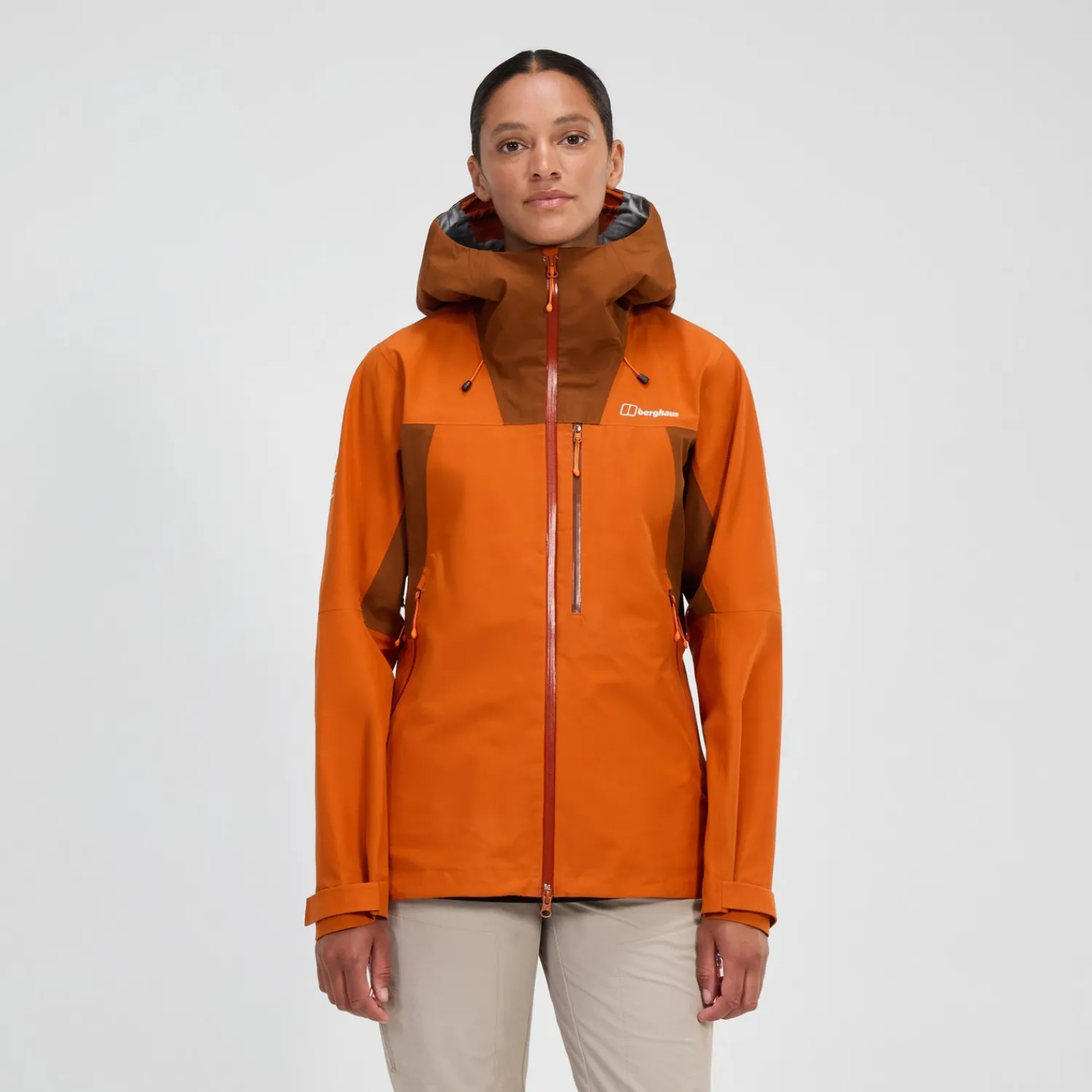 Berghaus Women's Ridge-Seeker Waterproof Jacket - Orange/Brown Sale