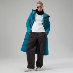 Berghaus Women's Saffren Duster Hooded Down Insulated Jacket - Turquoise Sale