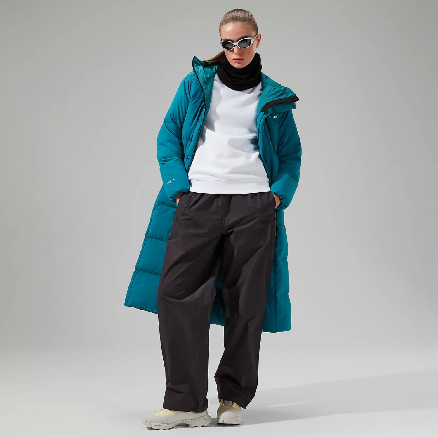 Berghaus Women's Saffren Duster Hooded Down Insulated Jacket - Turquoise Sale