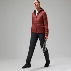 Berghaus Women's Silksworth Hooded Down Insulated Jacket - Red Clearance