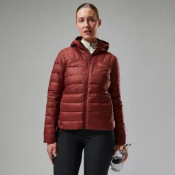 Berghaus Women's Silksworth Hooded Down Insulated Jacket - Red Clearance