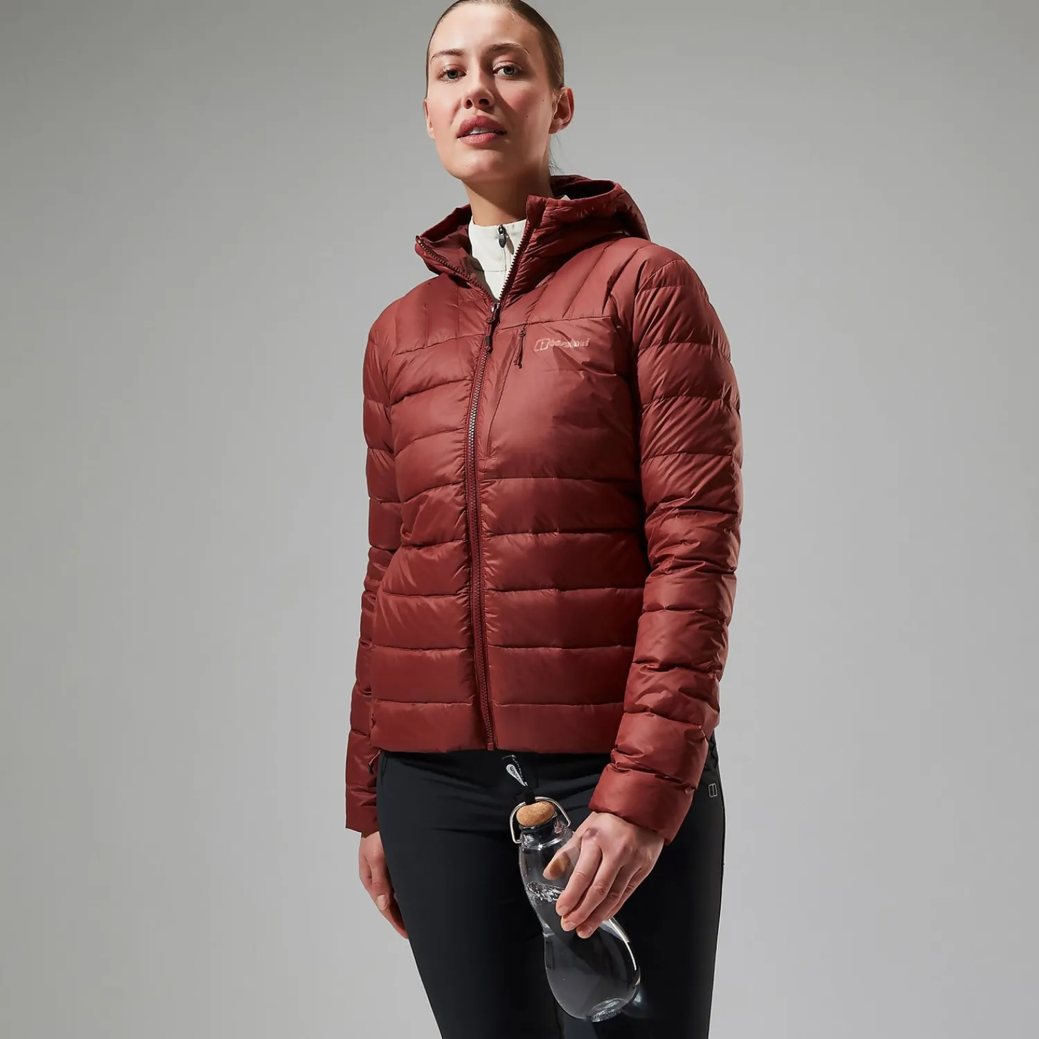 Berghaus Women's Silksworth Hooded Down Insulated Jacket - Red Clearance