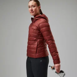 Berghaus Women's Silksworth Hooded Down Insulated Jacket - Red Clearance