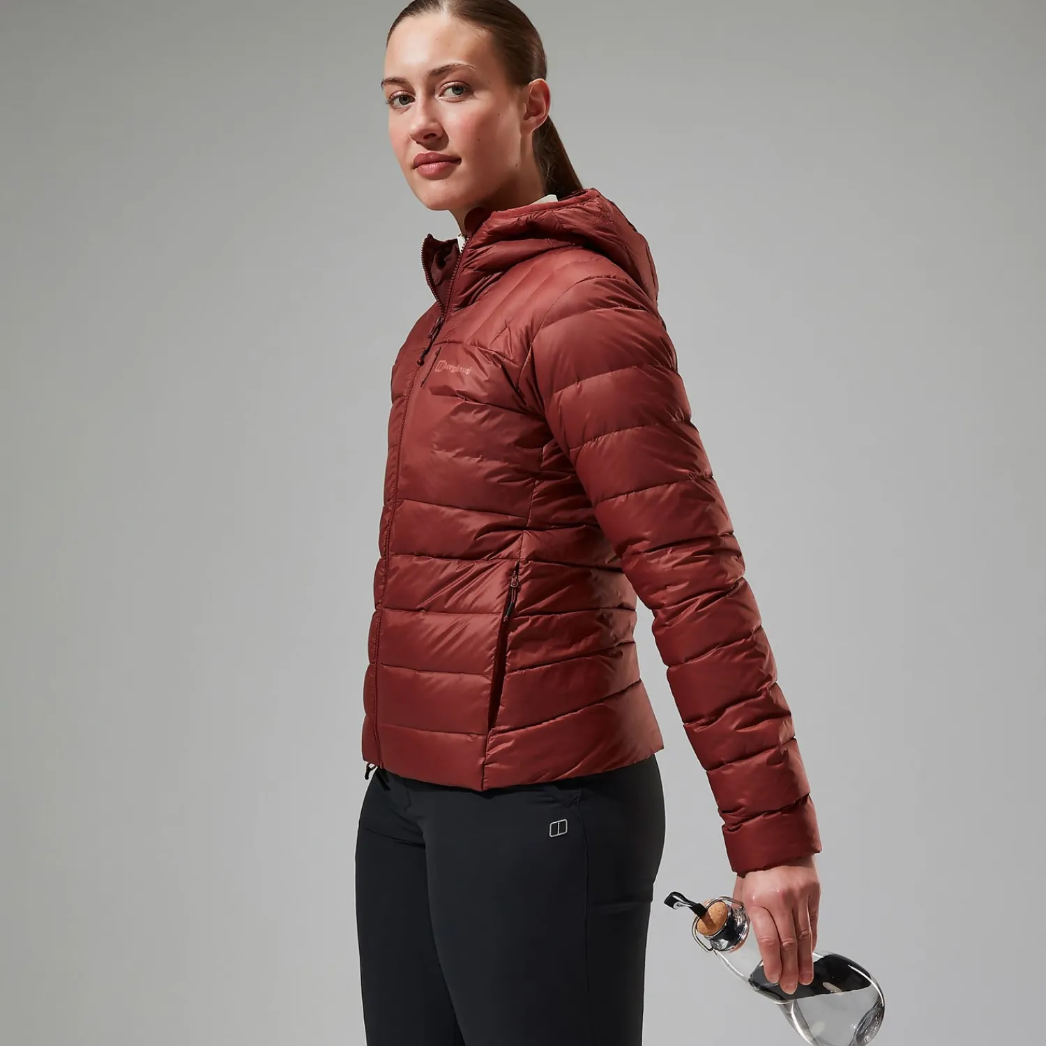 Berghaus Women's Silksworth Hooded Down Insulated Jacket - Red Clearance
