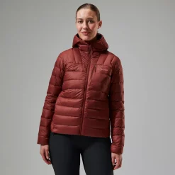 Berghaus Women's Silksworth Hooded Down Insulated Jacket - Red Clearance