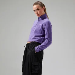 Berghaus Women's URB Prism Cropped Half Zip Fleece - Purple Discount