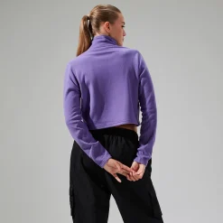 Berghaus Women's URB Prism Cropped Half Zip Fleece - Purple Discount