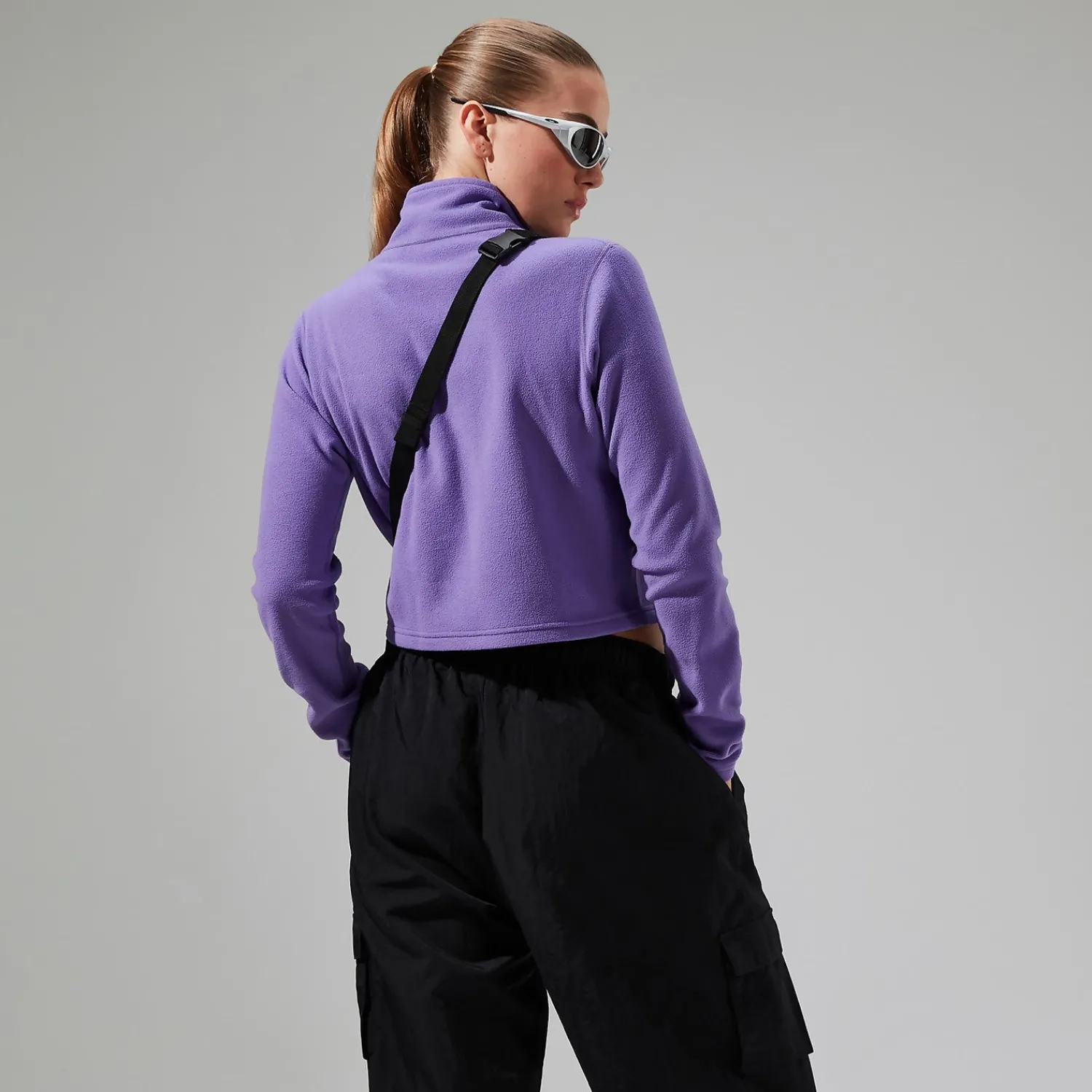 Berghaus Women's URB Prism Cropped Half Zip Fleece - Purple Discount