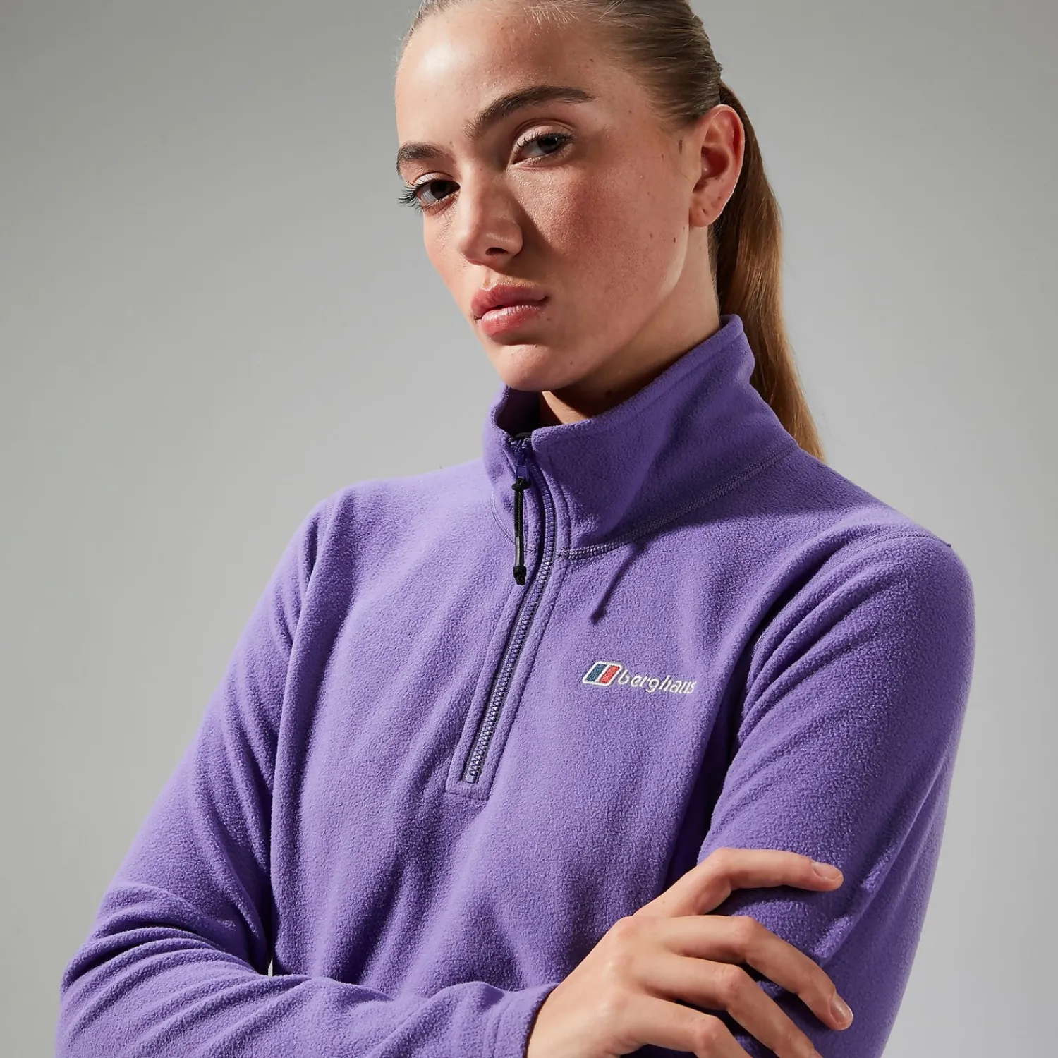 Berghaus Women's URB Prism Cropped Half Zip Fleece - Purple Discount