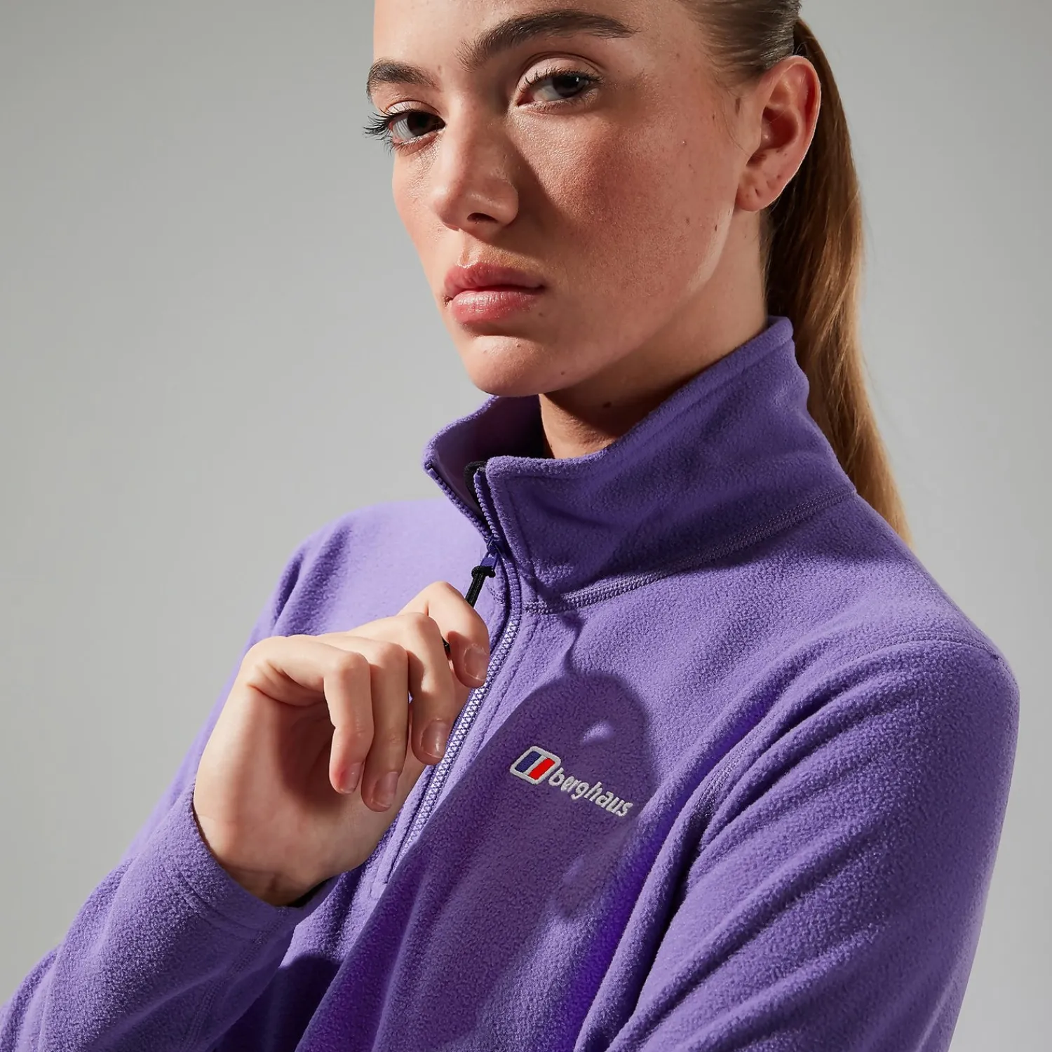 Berghaus Women's URB Prism Cropped Half Zip Fleece - Purple Discount