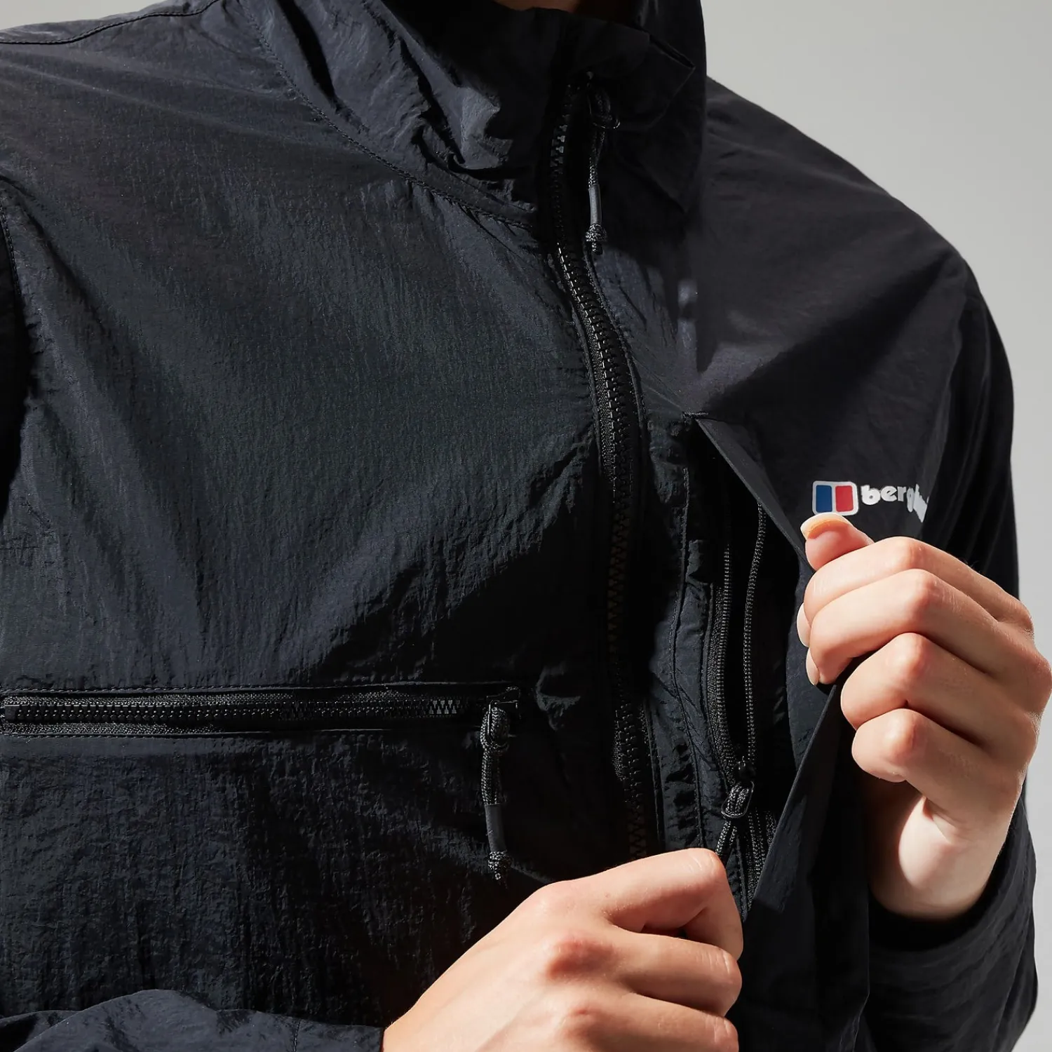 Berghaus Women's Urban Cropped Co-ord Wind Jacket - Black Outlet