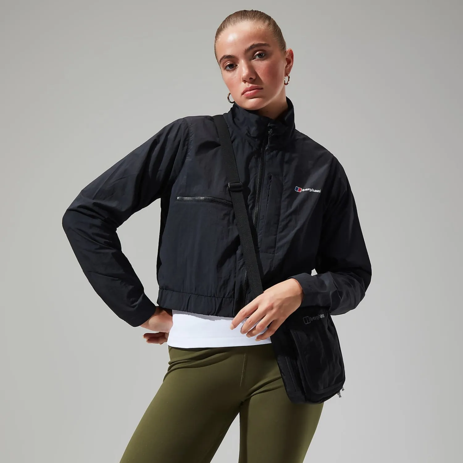Berghaus Women's Urban Cropped Co-ord Wind Jacket - Black Outlet