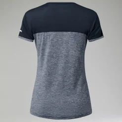 Berghaus Women's Voyager Tech Tee Short Sleeve Crew - Dark Grey / Black Online
