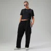 Berghaus Women's Wayside Boxy Short Sleeve Tech Tee Black Fashion