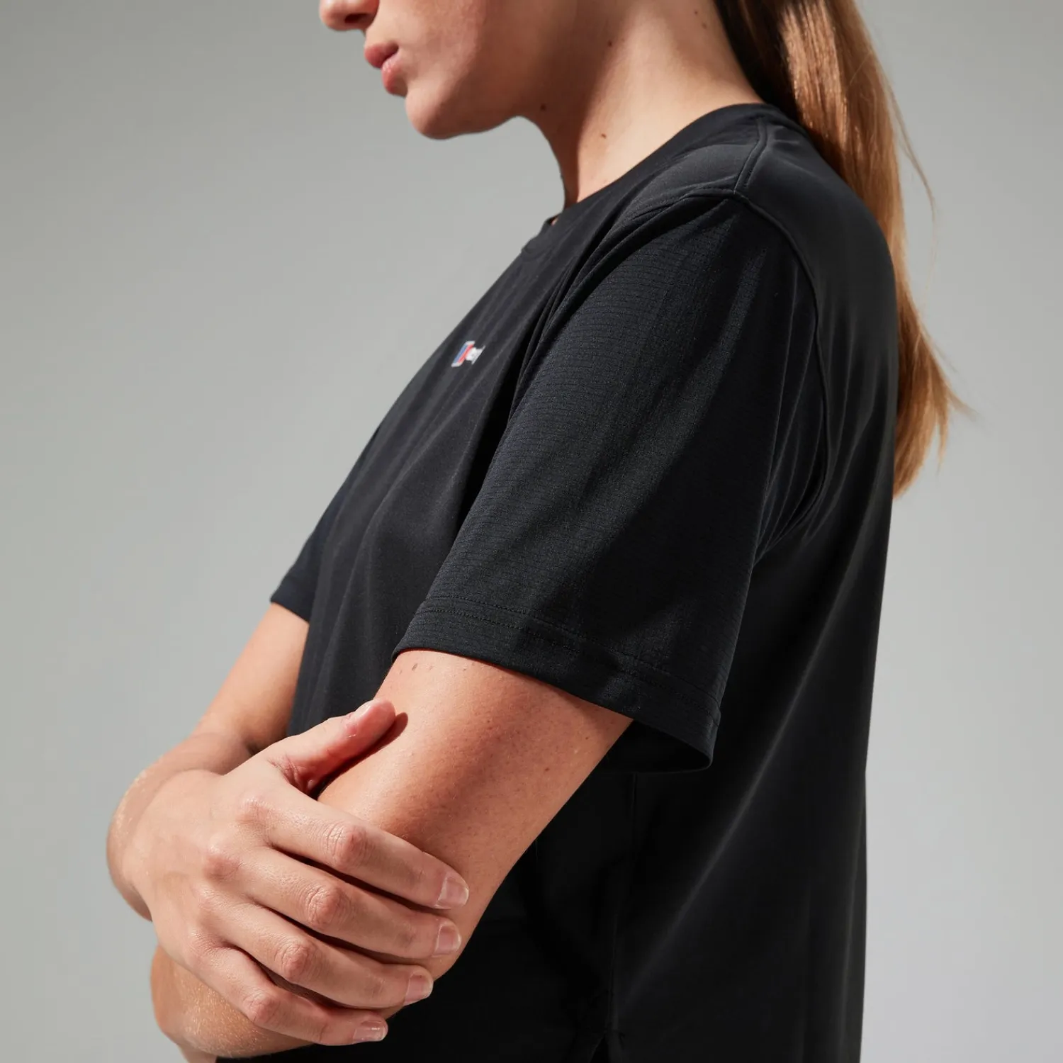 Berghaus Women's Wayside Boxy Short Sleeve Tech Tee Black Fashion