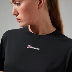 Berghaus Women's Wayside Boxy Short Sleeve Tech Tee Black Fashion